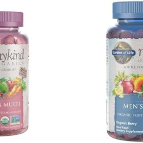 Garden of Life Organics Women's & Men's Multi Gummy Vitamins - Certified Organic Berry Blend - Vegan, Non-GMO - 120 Count