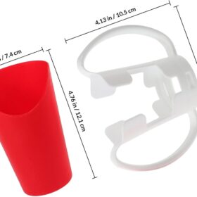 EasyDrink Pro - Adaptive Nosey Cup with Handle & Stand, U-Shaped Spout Drinking Aid for Seniors, Post-Stroke Therapy Cup, Disability Assist Cup for Limited Neck Mobility