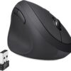 Perixx Perimice-719L Left-Handed Ergonomic Wireless Mouse - Compact Portable Design with 3-Level DPI Adjustable for Laptop & Computer