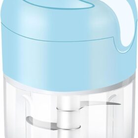 EASYSPEED Electric Garlic Chopper - 1Cup Mini USB Rechargeable Food Processor with 304 Stainless Steel Blades, Portable Wireless Kitchen Chopper for Onion, Garlic, Ginger, Meat & Baby Food
