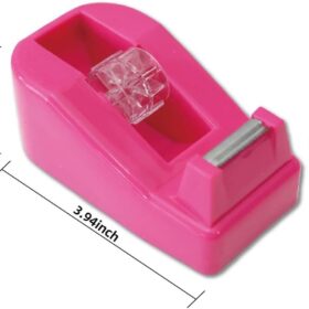 QILIMA Desktop Tape Dispenser with Non-Skid Base - Cute Pastel Colors for Office, Restaurant, Bakery & Craft Use