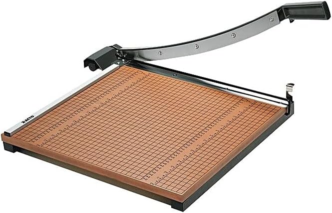 X-ACTO 18" Commercial Guillotine Paper Trimmer - 15 Sheet Capacity, Self-Sharpening Blade, Wood Base, Heavy Duty Office & School Cutter