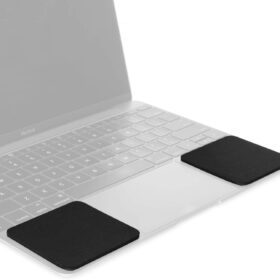 GRIFITI Large Slim Palm Pads - Tacky Silicone Reusable Wrist Rest for Laptop & Keyboard | Ergonomic Carpal Tunnel Support Pad (2-Pack, 3.9" x 3.1")