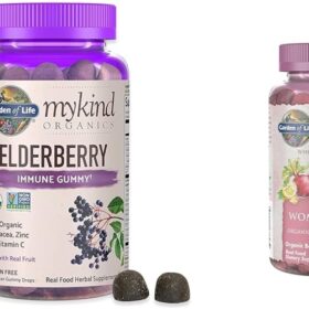 Garden of Life Organics Elderberry Immune Gummies - Certified Organic Vegan Vitamin C & Zinc Supplement for Adults & Kids - Berry Flavor - 120 Count