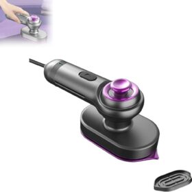 Compact Travel Steam Iron - 2-in-1 Portable Garment Steamer for Clothes, Curtains & Fabrics - Quick Heat, Wrinkle Remover for Home & Travel