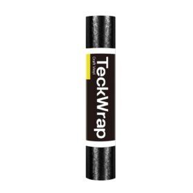 TECKWRAP Premium Metallic Chrome Vinyl Roll - 1ft x 5ft Black Permanent Self-Adhesive Vinyl for Cricut, Silhouette & DIY Craft Projects