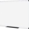 VIZ-PRO Magnetic Dry Erase Board - 24 x 18 Inch Silver Aluminum Framed Presentation Whiteboard with Pen Tray & Mounting Kit