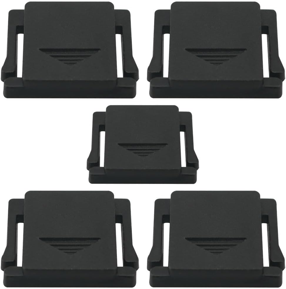 10PCS Camera Hot Shoe Dust Cover - Universal Plastic Protective Cap for DSLR Flash Mount, Compatible with Nikon Canon Sony Pentax (Black)