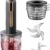 BOMANSI Electric Mini Food Processor - 4-Cup Portable USB Garlic Chopper with 304 Stainless Steel Blades, Compact Kitchen Blender for Dicing Mincing Puree, Black