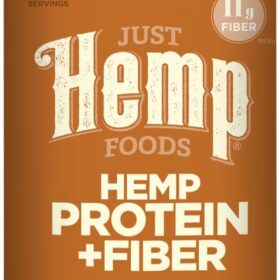 Just Hemp Foods Hemp Protein Powder with Fiber - 11g Protein & 11g Fiber, Non-GMO, Gluten Free, Soy Free, 16oz