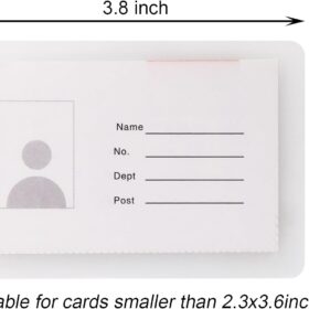 ONLYKXY Thermal Laminating Pouches - 100 Pack 2.5x3.7 inch Premium Clear Film Sheets for Home & Office Laminator Machines