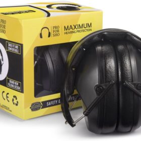 Pro For Sho 34dB Shooting Ear Protection – High NRR Safety Ear Muffs for Shooting, Hunting, and Industrial Noise
