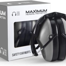Pro For Sho Professional 34dB Noise Reduction Safety Ear Muffs – Ultra-Compact Shooting & Hearing Protection for Shooting Ranges, Industrial Work, and Sensory Sensitivity