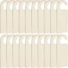 Natural Wooden Door Knob Hangers - 20pcs Blank Door Signs for Do Not Disturb, Welcome Messages - DIY Craft Tags for Home Office Hotel Restaurant Decor