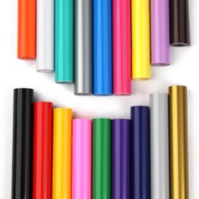 HTVRONT 18-Pack Permanent Vinyl Rolls - 12" x 3FT Multi-Color Adhesive Vinyl for Cricut & Silhouette Machines, Easy Weed & Transfer, Indoor/Outdoor Decals