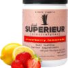 Superieur Plant-Based Electrolyte Powder – Strawberry Lemon | 70 Servings | Sea Minerals, Zero Sugar, Keto-Friendly, Vegan Sports Drink for Hydration & Recovery