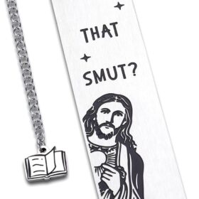 Hilarious Stainless Steel Book Marker with Chain - Perfect Funny Gift for Book Lovers, Readers, Bibliophiles, Friends, Coworkers - Birthday, Christmas, Easter Gift Idea