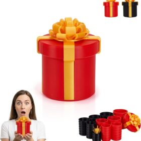 Gotcha Box Prank Gift - 10 Layer Nested Screw Box with Pop-Up Finger, Funny Gag Gift for Birthday Party, Surprise Prank for Friends