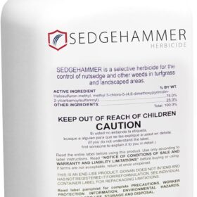 Sedgehammer Herbicide - 1.33oz Post-Emergent Nutsedge Killer for Lawns - USA-Made Pet-Safe Weed Control for Residential & Commercial Use - Also Effective on Horsetail & Kyllinga