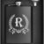 ELEGANTPARK Personalized Monogrammed Hip Flask - 8oz Engraved Stainless Steel Flask with Letter R & Funnel - Groomsmen Gift, Birthday Present for Him