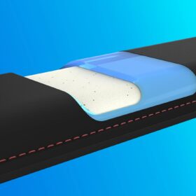 HyperX Cooling Gel Wrist Rest - Ergonomic Memory Foam Keyboard Support with Anti-Slip Base for Full Size Keyboards, Black