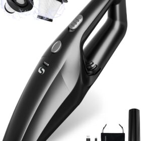 SERVOMASTER Cordless Handheld Vacuum - Portable Mini Vac with Rechargeable Battery & Washable HEPA Filter for Car, Home & Office