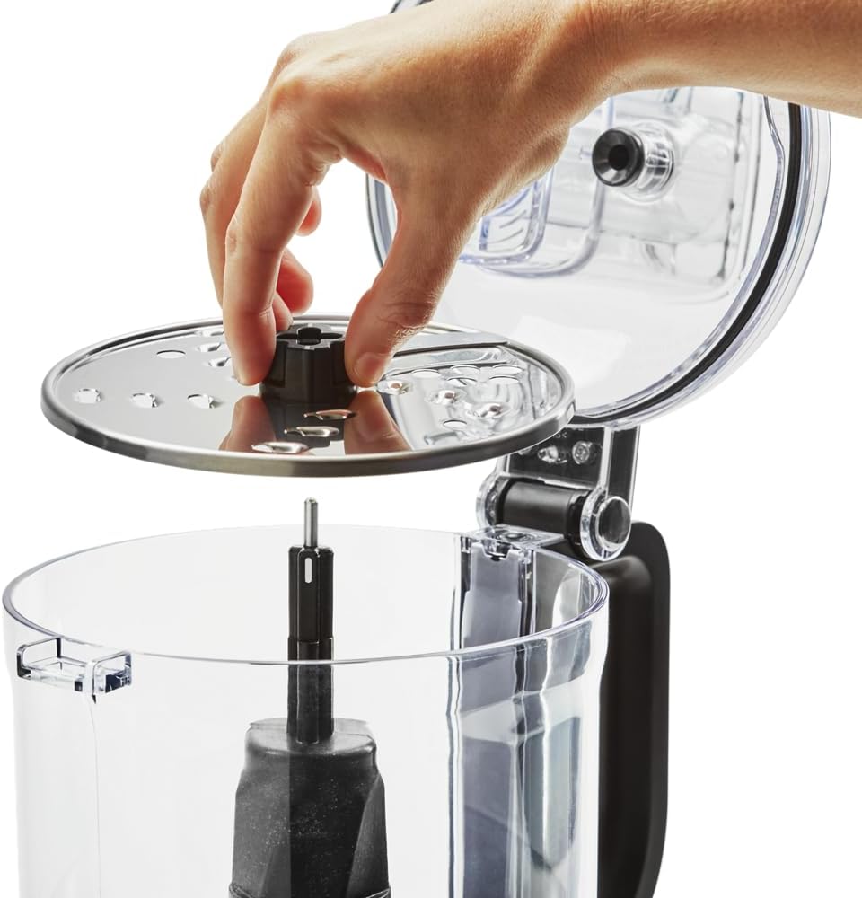 KitchenAid 7-Cup Food Processor - KFP0718, 3-Speed Compact Countertop Appliance for Chopping, Shredding, Slicing & Pureeing