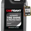 Carfidant Ultimate Tire Shine - 128 fl oz Gallon | Black Satin Finish | Non-Greasy Long-Lasting Rubber Tire Dressing