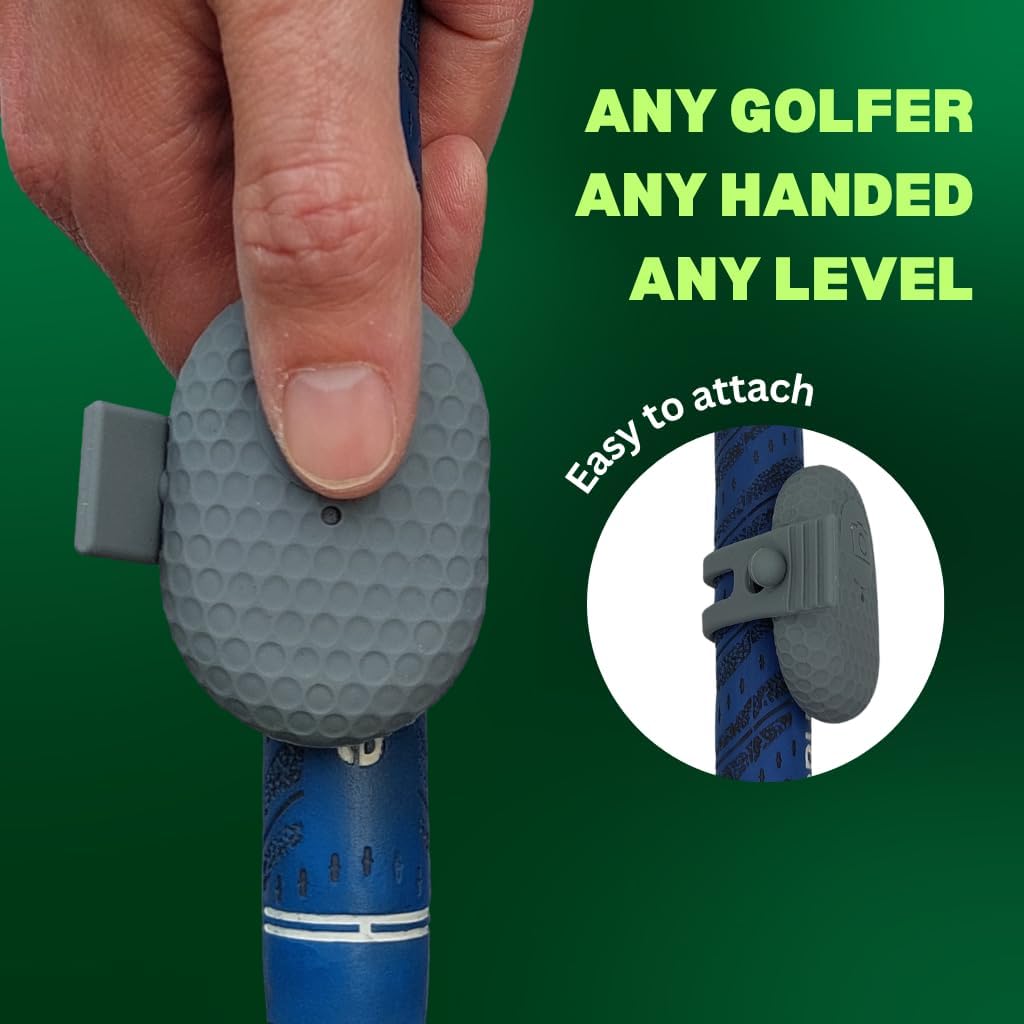 SnapSwing Hands-Free Golf Swing Recorder – Bluetooth Club Grip Mount for Instant Swing Video Recording – Improve Your Game Without a Coach