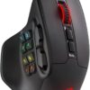 Redragon M811 Aatrox Wired Gaming Mouse with 15 Programmable Buttons, 6200 DPI, RGB Backlit, Ergonomic MMO Mouse for PC - 10 Side Macro Keys
