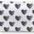 Fokongna Heart Print Waterproof Wet Bag - Large Travel Cosmetic Toiletry Pouch for Women, Girls & Moms (Black Boho Heart)