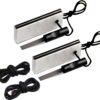AOFAR 2-Pack Magnesium Fire Starter Kit - Waterproof Survival Fire Steel Rod with Paracord & Waxed Tinder for Camping, Hiking & Emergency