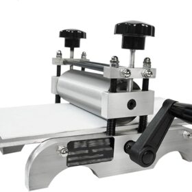 Manual Letterpress Printing Press - Professional Printmaking Machine with Adjustable Roller Height for Copperplate, Wood & Paper Art Printing (31x17cm)