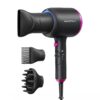 Wavytalk 1875W Professional Ionic Hair Dryer with Diffuser & Comb - Ceramic Blow Dryer for Frizz Reduction & Fast Drying - Lightweight Quiet Styling Tool for All Hair Types, Black