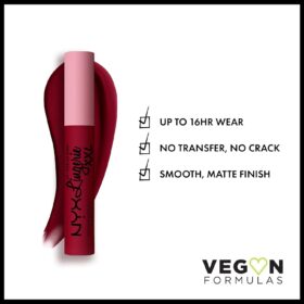 NYX PROFESSIONAL MAKEUP Lip Lingerie XXL Long-Wear Matte Liquid Lipstick - Sizzlin' Oxblood Red