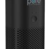 PureZone Mini Portable Air Purifier - Cordless True HEPA Filter, 12-Hour Rechargeable Battery, USB-C Charging, for Car Office Bedroom (Black)