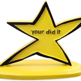 "You Did It" Trophy – Funny Desk Trophy & Humorous Gag Gift for Coworkers, Graduates, and Friends | Novelty Office Decor & Party Award
