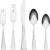 Oneida Soar 65-Piece Stainless Steel Flatware Set for 12 - Mirror Finish Serving Utensils Set