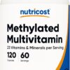 Nutricost Methylated Multivitamin - 23 Essential Vitamins & Minerals, 120 Capsules, 60 Servings, Gluten-Free