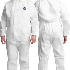 Premium Disposable Hazmat Coverall Suit - 6 Size Options | Full Body Protective Painters Suit Without Hood