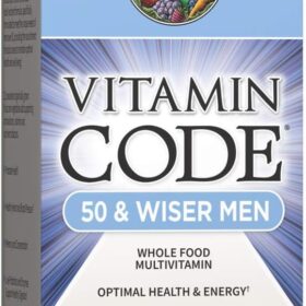 Garden of Life Vitamin Code 50 & Wiser Men Raw Whole Food Multivitamin - Prostate Support, Heart Health & Blood Pressure Support for Men Over 50 - 240 Vegetarian Capsules