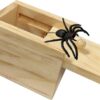 Spooky Spider Surprise Box - Wooden Prank Gift Box with Pop-Out Spider for Gag Gifts, Party Tricks & Stocking Stuffers