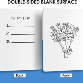 MaxGear 2-Pack Mini Whiteboards 9x12 inch Portable Dry Erase Boards with Markers & Erasers - Double Sided Lapboards for Students Teachers Home Office