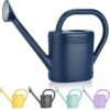 1 Gallon Premium Watering Can for Indoor & Outdoor Plants - Modern Design with Detachable Sprinkler Head & Long Spout