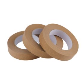 Lichamp 3 Pack Professional Brown Painters Tape - 1 inch x 55 Yards, Indoor/Outdoor Masking Tape for Sharp Paint Lines (3 Rolls Total 165 Yards)