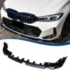 G20 LCI M340i Front Lip Splitter - ABS Gloss Black Bumper Spoiler for 2023-2026 BMW 3-Series G20 LCI Sedan 330i M-Sport