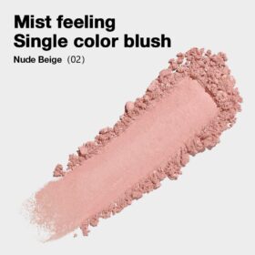 Luminous Rose Matte Blush Palette - 4 Shades Peach Pink Powder for Mature Skin, Lightweight Blendable Face Makeup, Vegan & Cruelty-Free