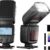 PHOTOOLEX FK310 LCD Camera Flash Speedlite - Professional Shoe Mount Flash for Canon Nikon Sony Panasonic Olympus Fujifilm Pentax Sigma Minolta Leica