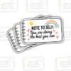 3 Pcs 'You Are Doing The Best You Can' Sticker – Motivational Mental Health Vinyl Decal Waterproof for Laptop, Water Bottle, Journal, Mirror – Self-Care Gift for Students & Friends (3 Inch)
