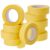 Lichamp 10-Pack Automotive Refinish Masking Tape - 1.4" x 60 Yards (600 Total Yards), Yellow Crepe Paper Painters Tape for Car Body Work, Heat Resistant Up to 250°F